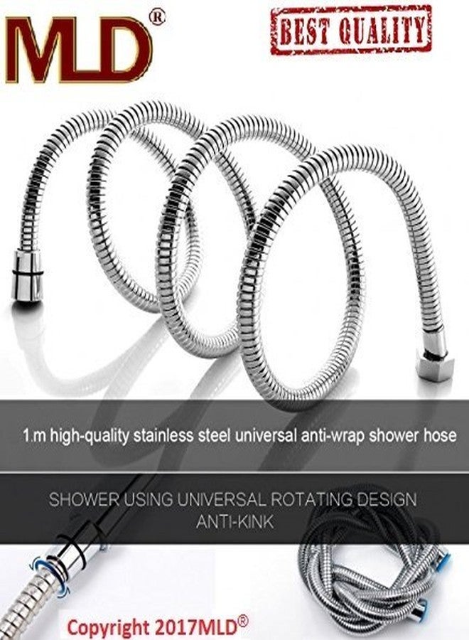 MLD Toilet Shower 1 mtr SS (304) flexible health faucet shower tube pipe- pack of 2 - Image 2